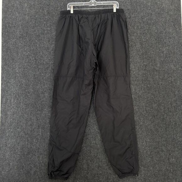Vintage Nike Pants Mens XL Black Track Warm Up Joggers Ankle Zip Drawstring - Picture 4 of 13